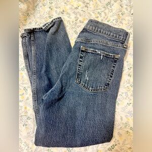 Gap Cheeky Straight High Rise Destructed Jean